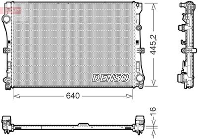 Radiator, engine cooling DENSO DRM17118