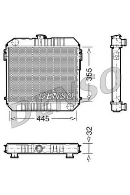 Radiator, engine cooling DENSO DRM20001