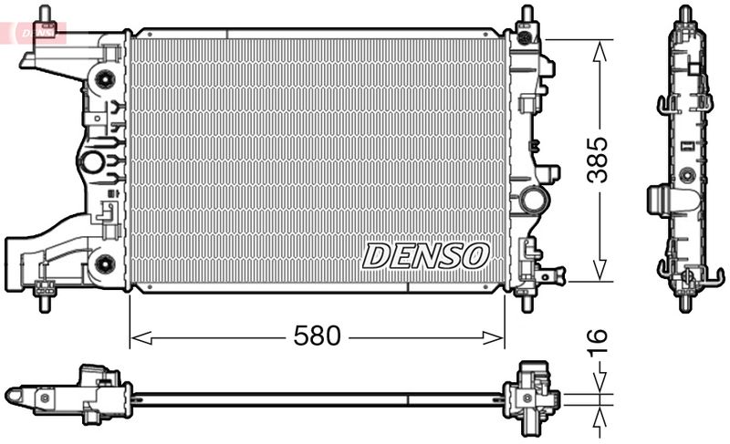 DENSO DRM20005 Radiator, engine cooling