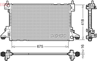 Radiator, engine cooling DENSO DRM20006