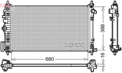 Radiator, engine cooling DENSO DRM20007