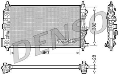 Radiator, engine cooling DENSO DRM20009