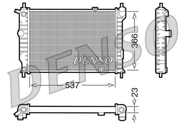 DENSO DRM20011 Radiator, engine cooling