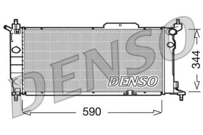 Radiator, engine cooling DENSO DRM20013