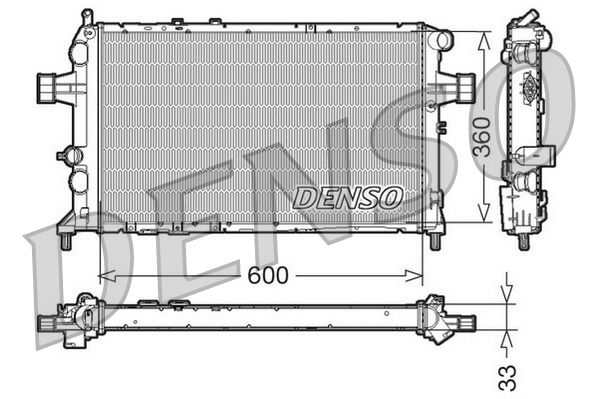 DENSO DRM20018 Radiator, engine cooling