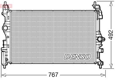 Radiator, engine cooling DENSO DRM20019