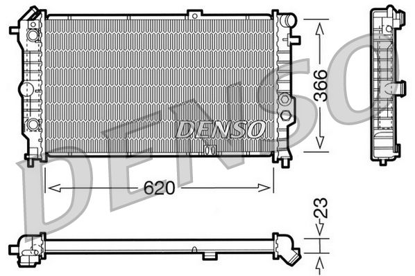 DENSO DRM20022 Radiator, engine cooling