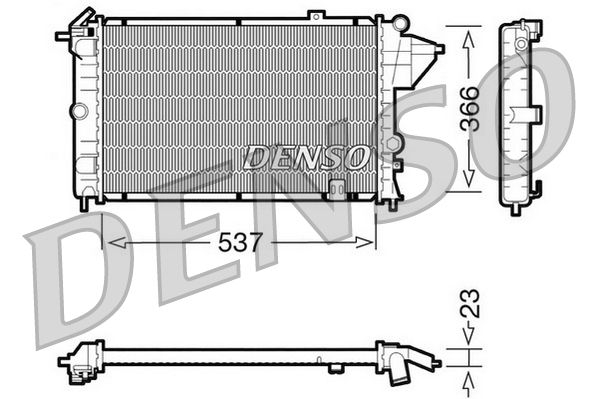 DENSO DRM20023 Radiator, engine cooling
