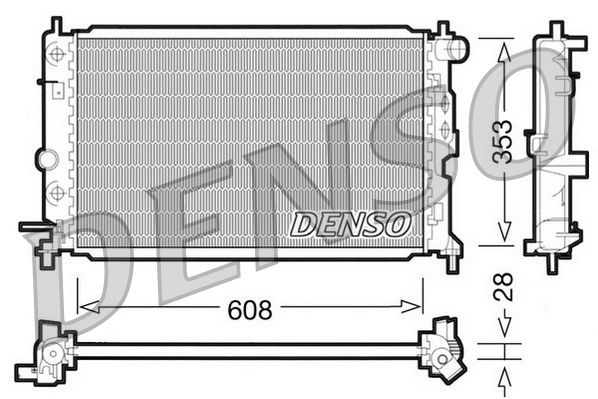 DENSO DRM20026 Radiator, engine cooling