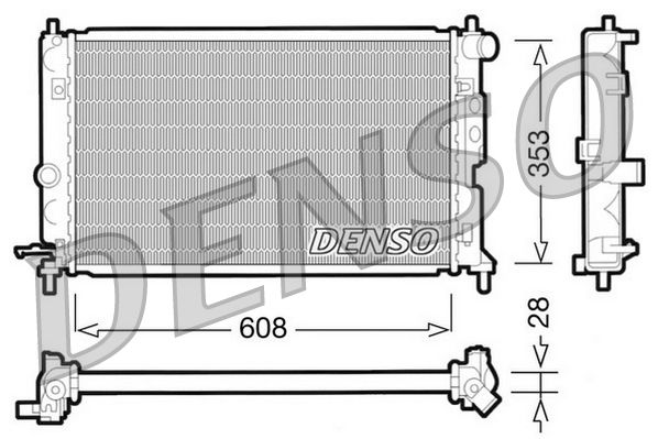 DENSO DRM20027 Radiator, engine cooling