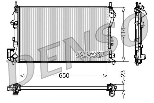 DENSO DRM20028 Radiator, engine cooling