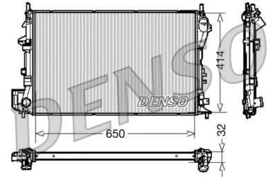 Radiator, engine cooling DENSO DRM20029