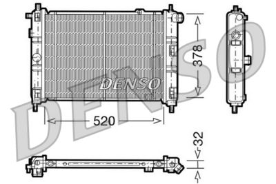 Radiator, engine cooling DENSO DRM20030