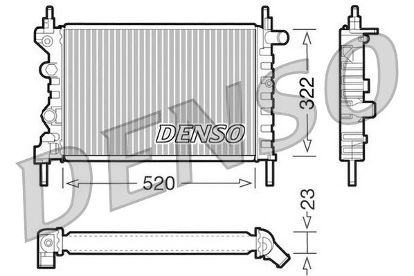 DENSO DRM20031 Radiator, engine cooling