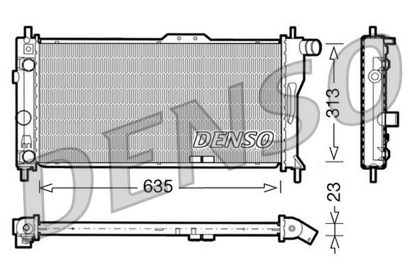 DENSO DRM20034 Radiator, engine cooling