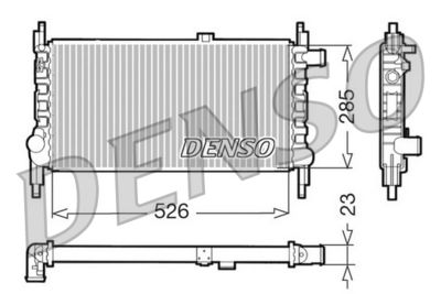 Radiator, engine cooling DENSO DRM20035