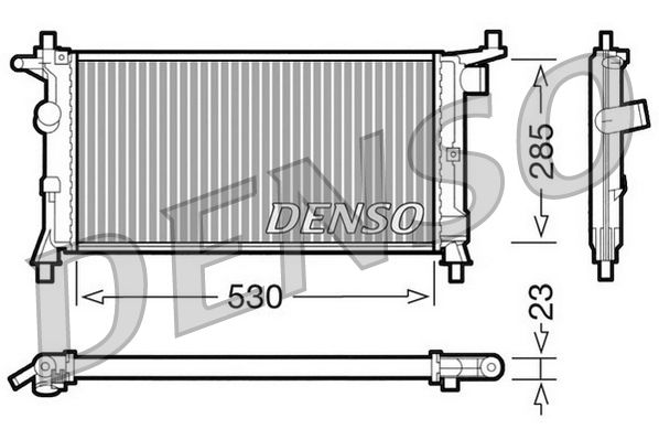 DENSO DRM20037 Radiator, engine cooling