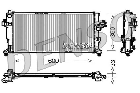 DENSO DRM20039 Radiator, engine cooling