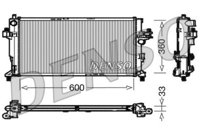 Radiator, engine cooling DENSO DRM20039