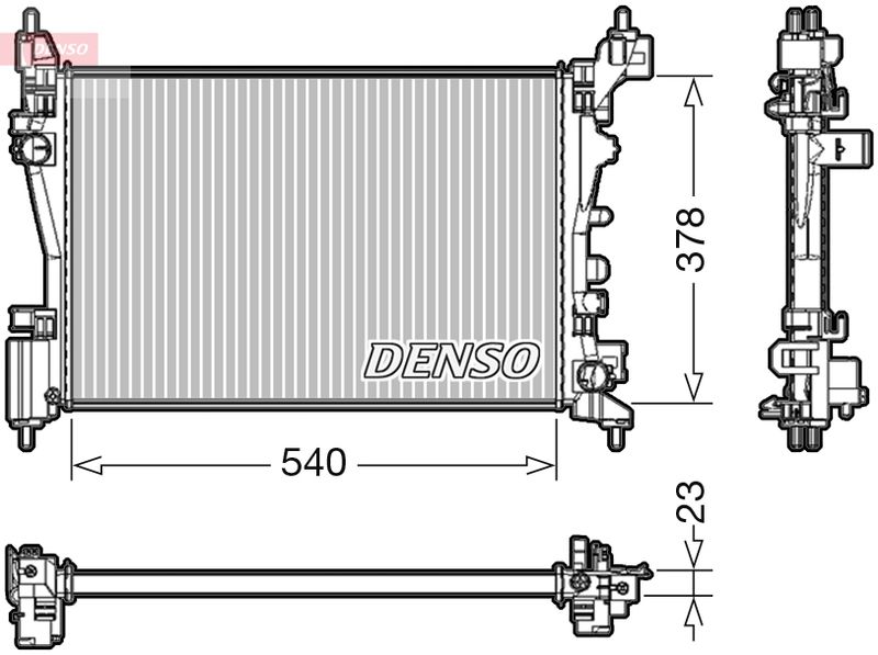 DENSO DRM20046 Radiator, engine cooling