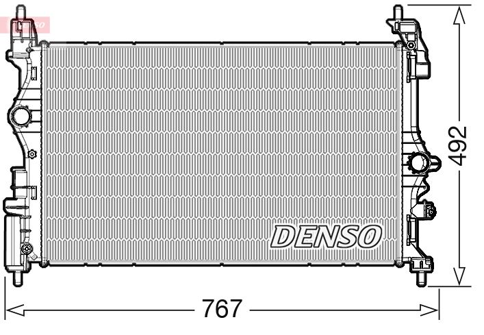 DENSO DRM20051 Radiator, engine cooling