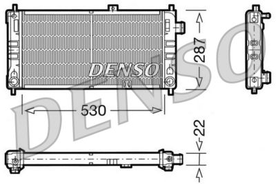 Radiator, engine cooling DENSO DRM20062