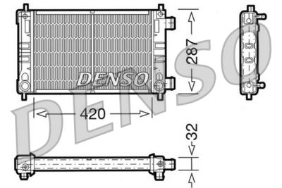 Radiator, engine cooling DENSO DRM20063