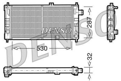 Radiator, engine cooling DENSO DRM20064