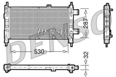 Radiator, engine cooling DENSO DRM20065