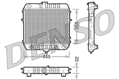 Radiator, engine cooling DENSO DRM20073