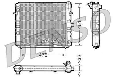 Radiator, engine cooling DENSO DRM20075