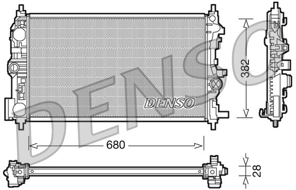 DENSO DRM20078 Radiator, engine cooling