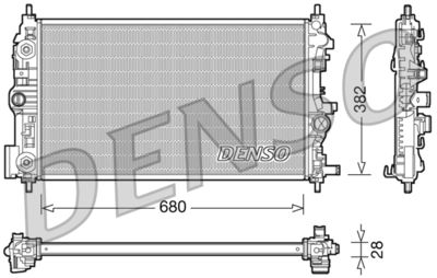 Radiator, engine cooling DENSO DRM20079