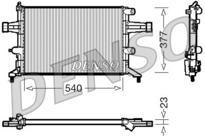 Radiator, engine cooling DENSO DRM20080
