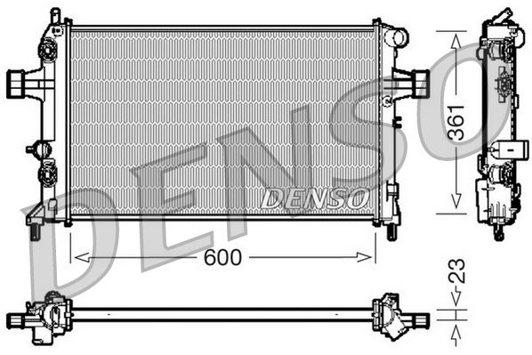 DENSO DRM20086 Radiator, engine cooling
