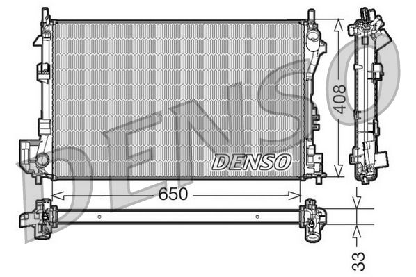 DENSO DRM20087 Radiator, engine cooling