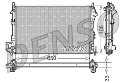 Radiator, engine cooling DENSO DRM20087