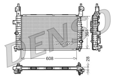 Radiator, engine cooling DENSO DRM20091