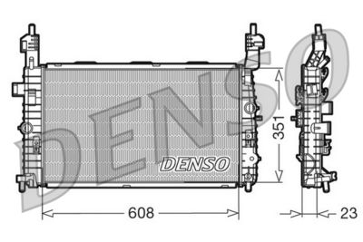 Radiator, engine cooling DENSO DRM20093