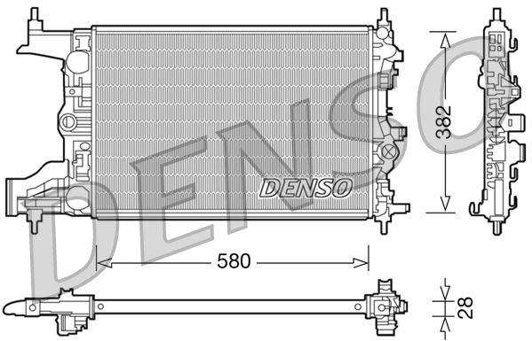 DENSO DRM20098 Radiator, engine cooling