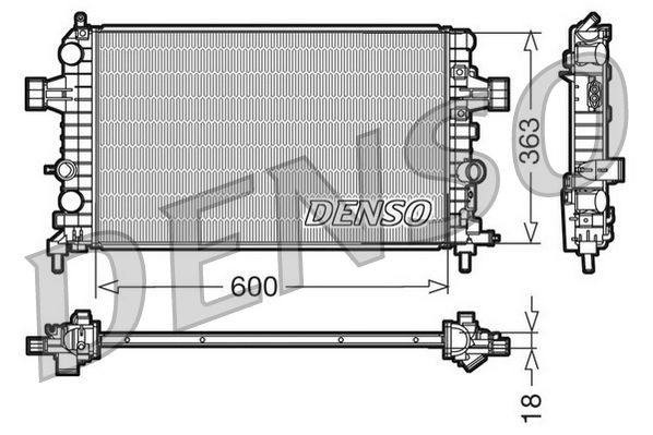 DENSO DRM20103 Radiator, engine cooling