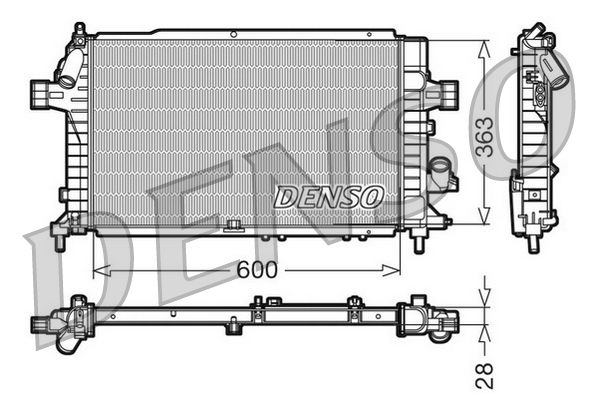 DENSO DRM20104 Radiator, engine cooling
