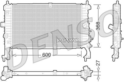 Radiator, engine cooling DENSO DRM20106