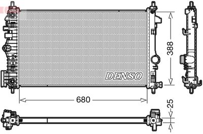 Radiator, engine cooling DENSO DRM20108