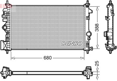 Radiator, engine cooling DENSO DRM20109