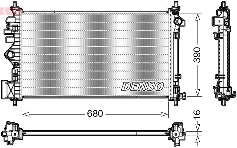 DENSO DRM20111 Radiator, engine cooling