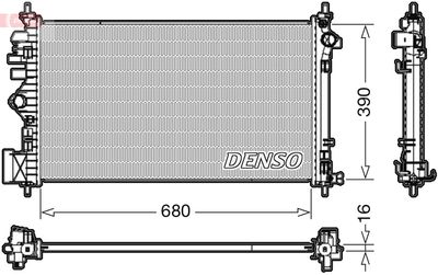 Radiator, engine cooling DENSO DRM20111