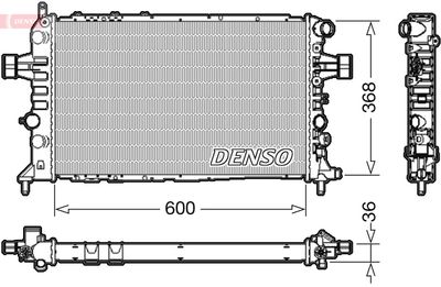Radiator, engine cooling DENSO DRM20112