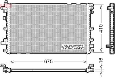 Radiator, engine cooling DENSO DRM20113