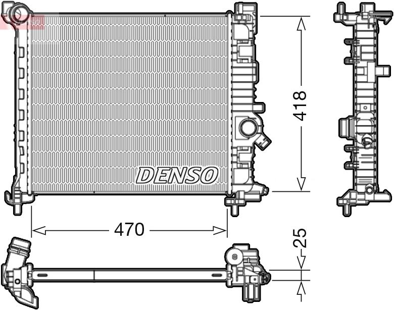 DENSO DRM20114 Radiator, engine cooling